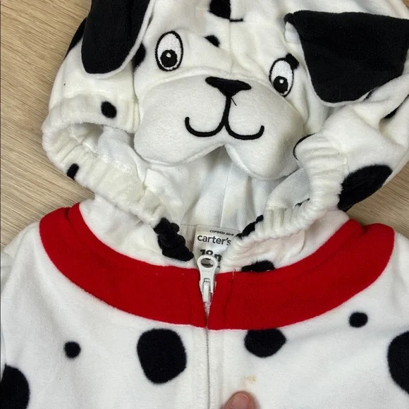 Carter's Dalmatian Dog White & Black Costume Unisex 18M - Picture 3 of 4